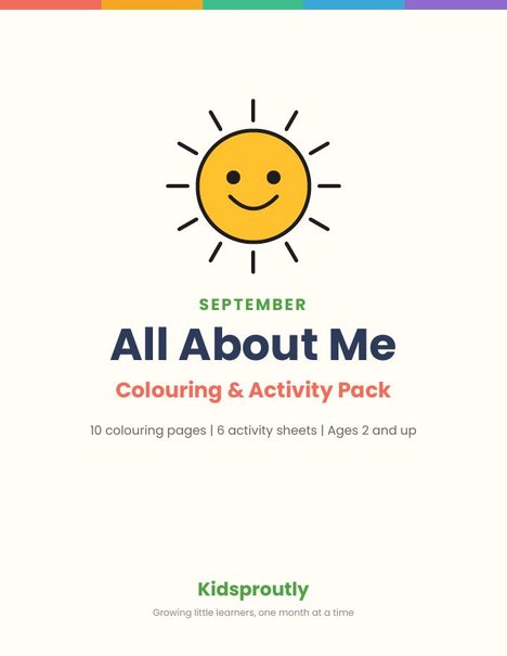 Sample page: Pack cover, Colouring & Activity Pack